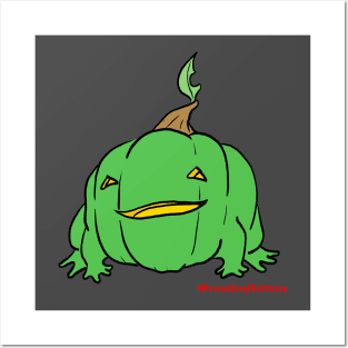 Frog O Lantern (green) Posters and Art